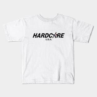 Hardcore USA - American flag Vintage Fashion Kids T-Shirt